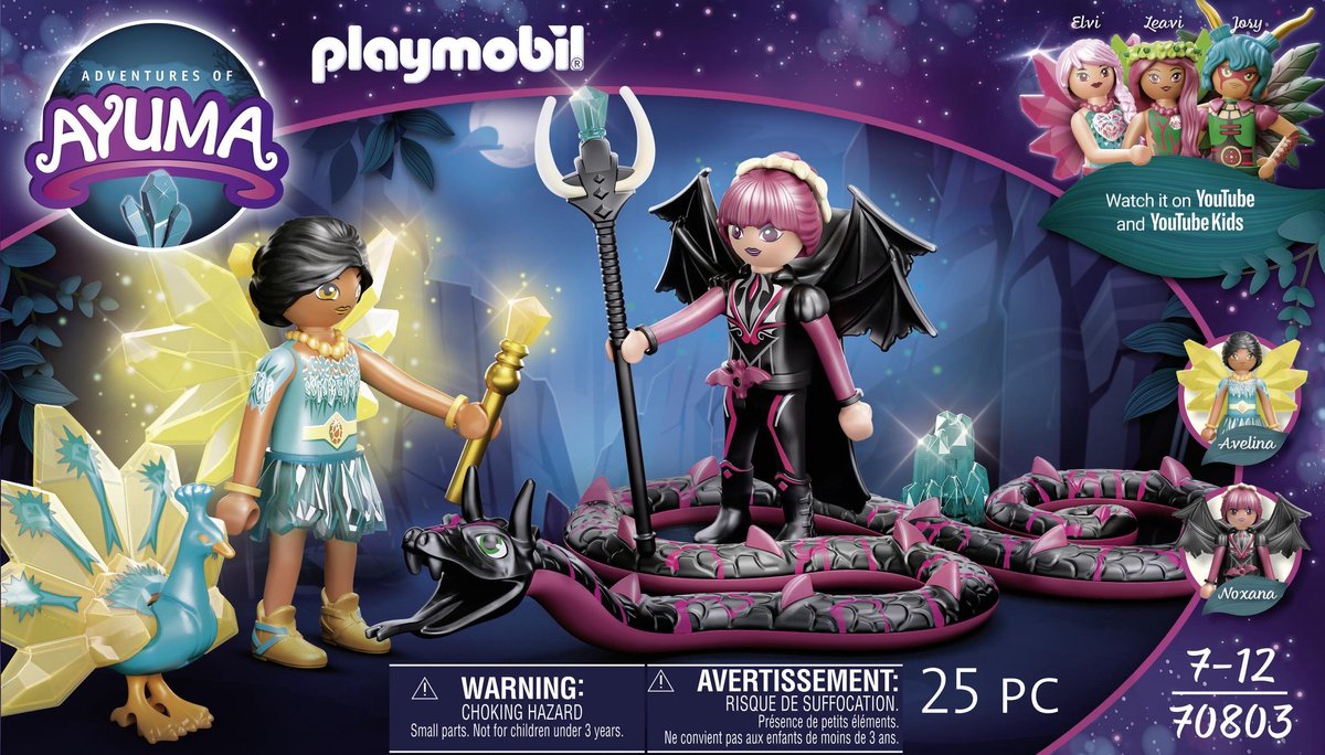 Playmobil 70803 Ayuma Crystal Fairy En Bat Fairy Met Totemdieren