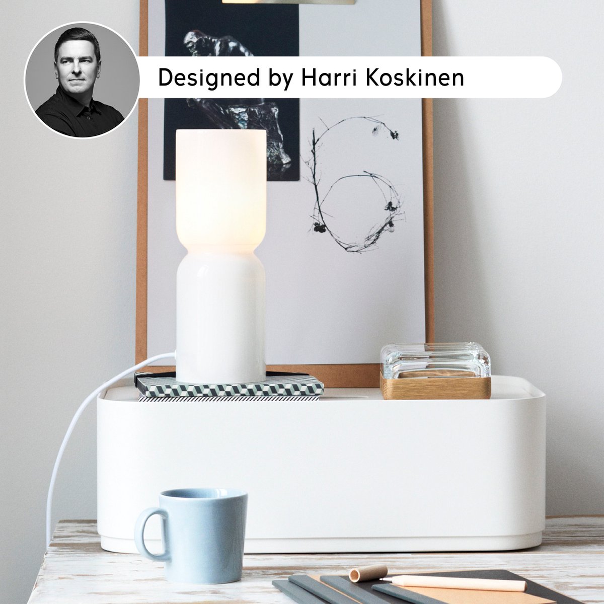 iittala Lantern Tafellamp 25 cm - Wit