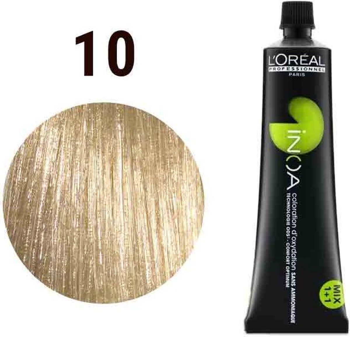 L'Oreal Paris L'Oréal Paris Inoa 10 Haarkleuring Licht Blond - 60 ML