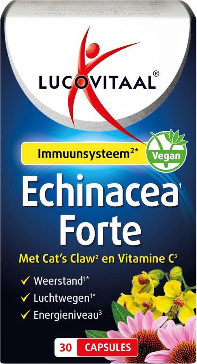 Lucovitaal Echinacea Forte Met Cat&apos;s Claw - 30 Capsules