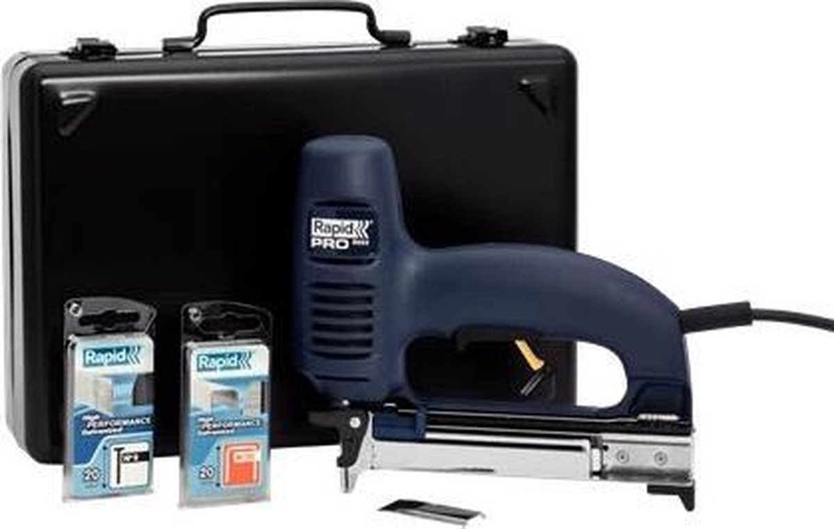 Rapid R553 Elektrische tacker incl. nieten en nagels in koffer - No. 53/8-20mm - No. 8/15-20mm