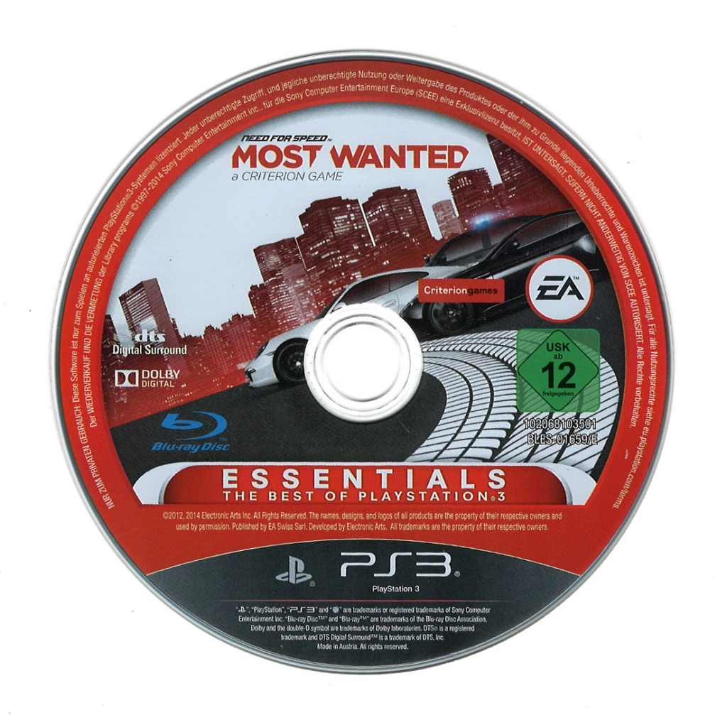 Electronic Arts Need for Speed Most Wanted (2012) (essentials) (losse disc)
