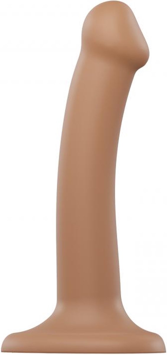 Strap-On-Me Strap On Me - Buigzame Siliconen Dildo - S - Beige