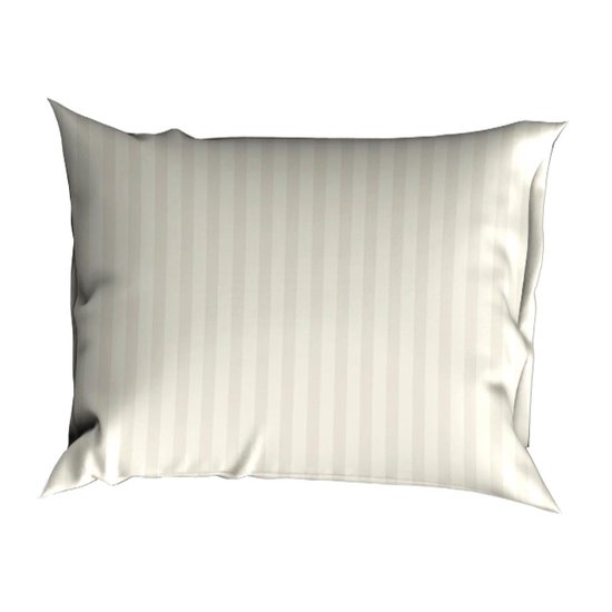 Satin D'or Dekbedovertrek Streep Ivoor-200x200/220