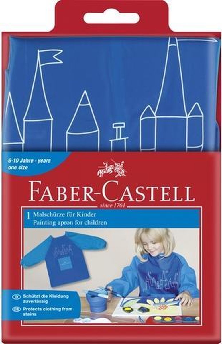 Faber Castell knutselschort junior polyester one size - Blauw