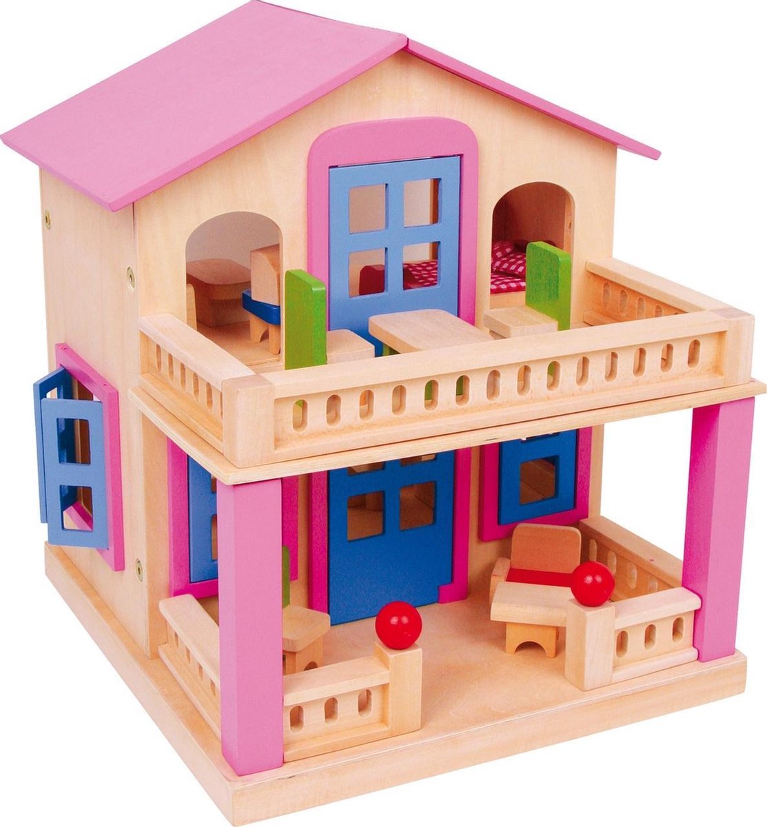 Small Foot Houten Poppenhuis Clara 33x34x39 Cm
