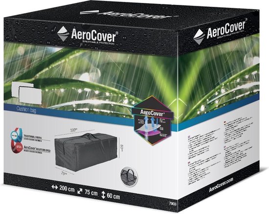 AeroCover Kussentas H 60 x B 200 x D 75 cm - Grijs