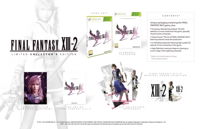 Square Enix Final Fantasy XIII-2 (13) Limited Collector's Edition