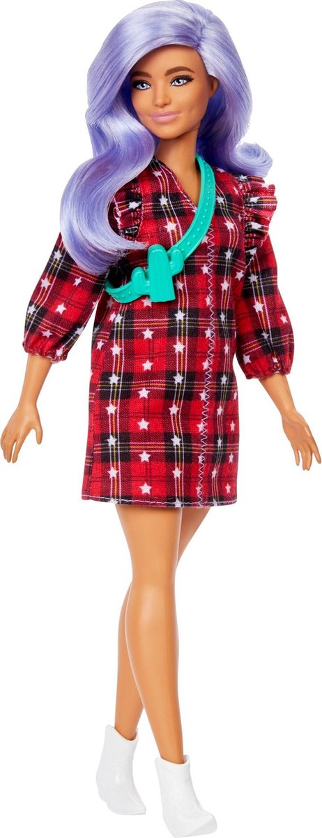 Mattel Barbie tienerpop Fashionistas meisjes 30 cm paars/rood