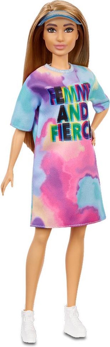 Mattel Barbie tienerpop Fashionistas meisjes 30 cm/lichtblauw - Roze