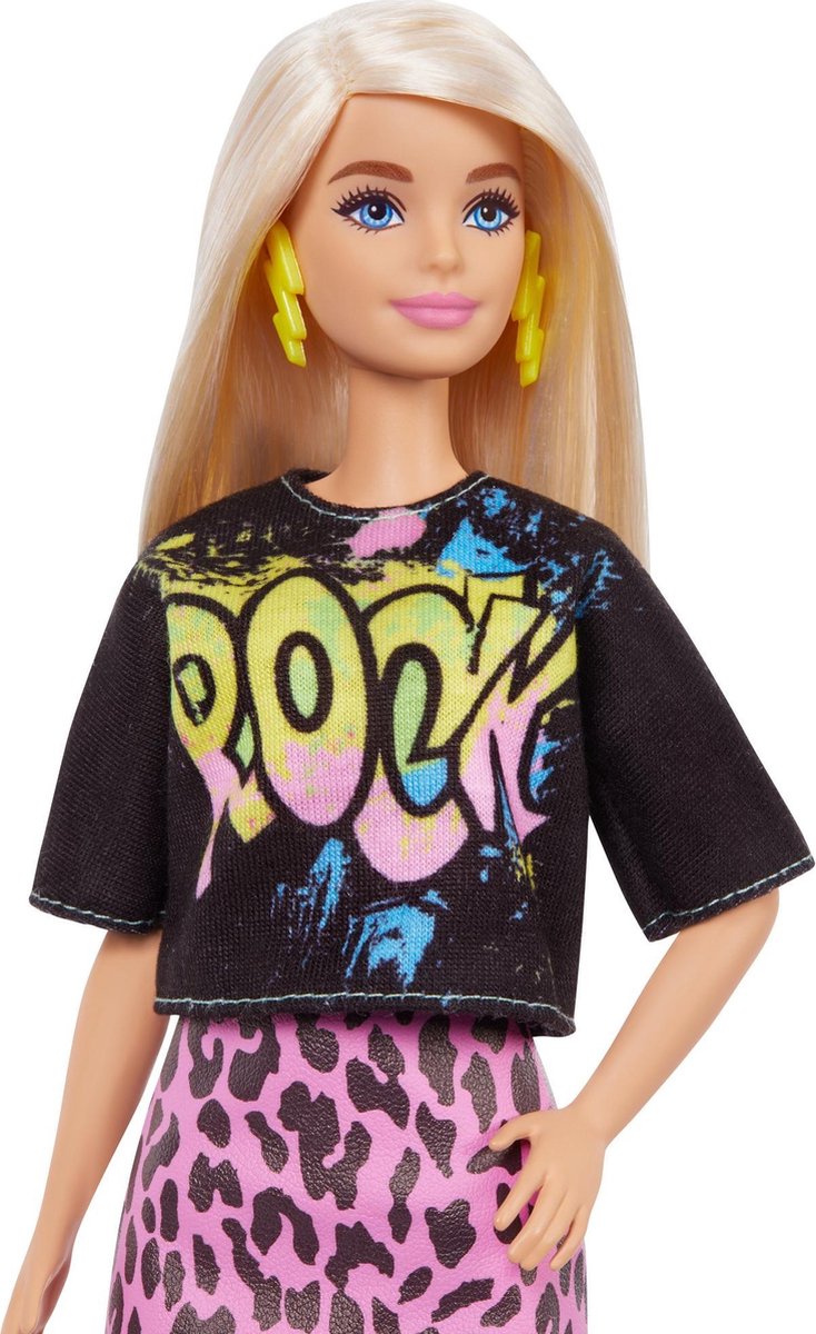 Mattel Barbie tienerpop Fashionistas meisjes 30 cm zwart/roze