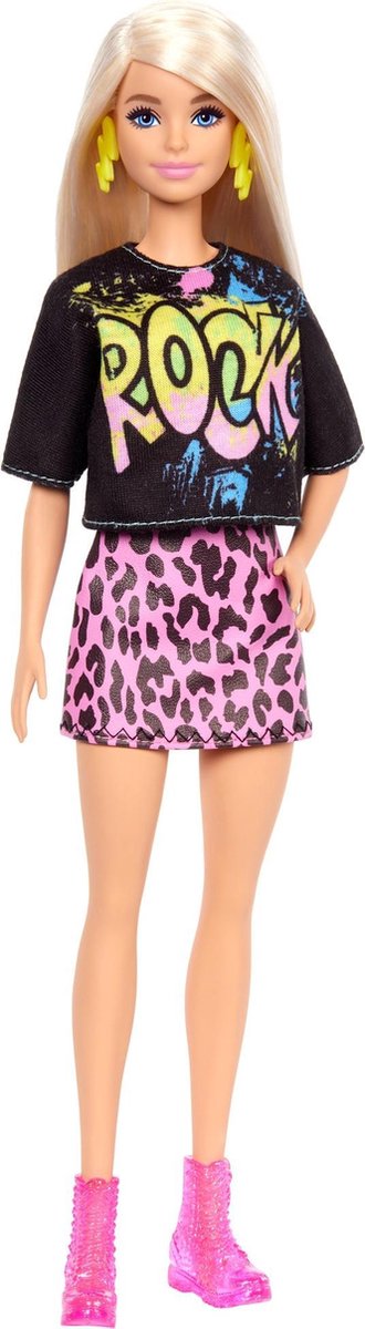 Mattel Barbie tienerpop Fashionistas meisjes 30 cm zwart/roze