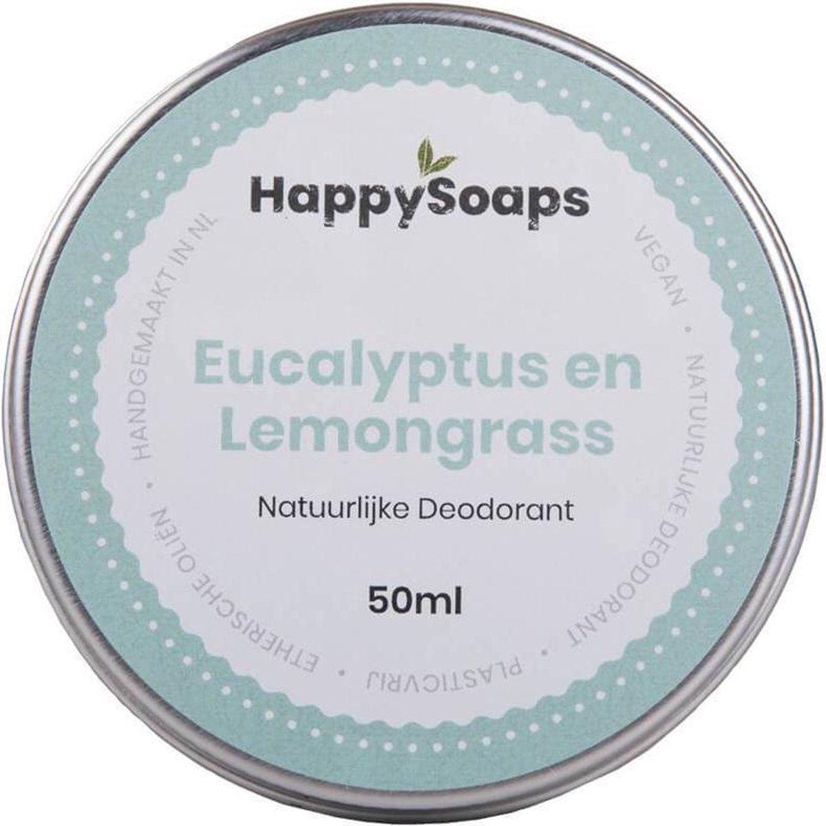 HappySoaps Happy Soaps Natuurlijke Deodorant - Eucalyptus En Lemongrass 50ml