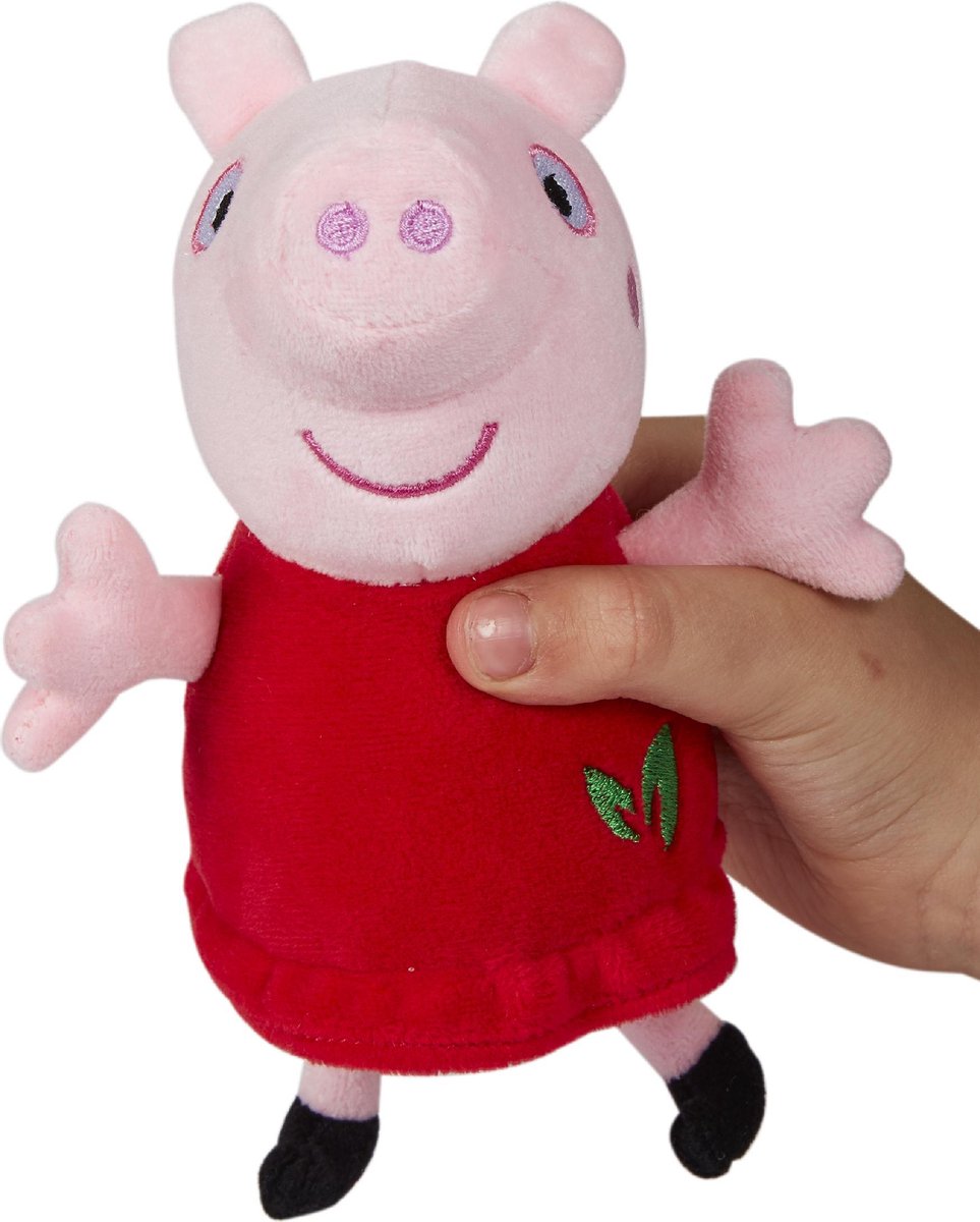 Nickelodeon knuffel Peppa Pig Peppa15 cm pluche rood/roze