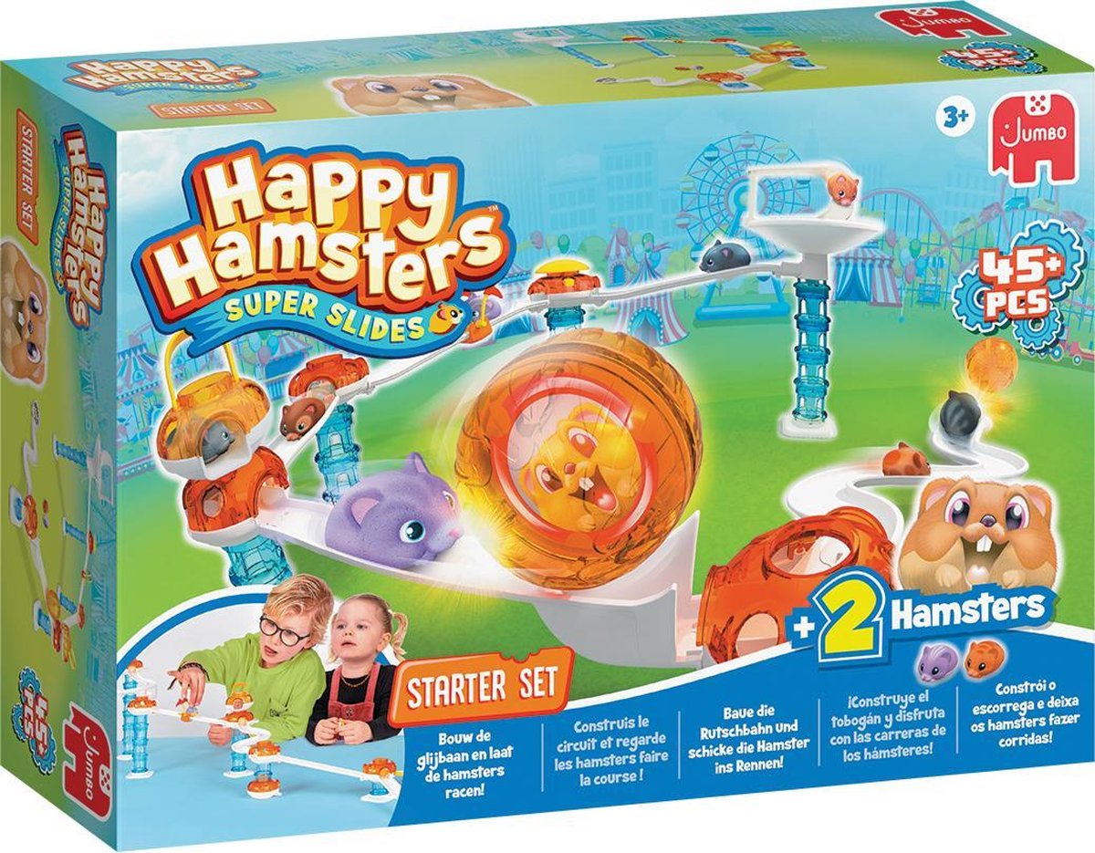Jumbo gezelschapsspel Happy Hamsters junior karton 47 delig