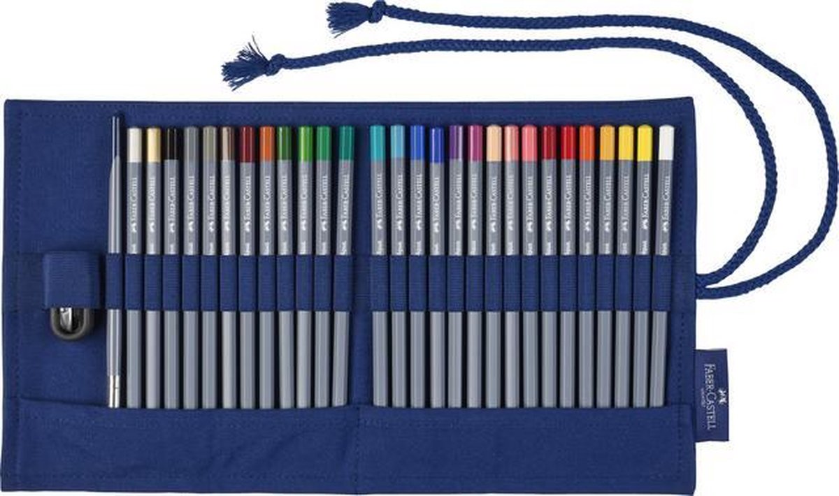 Faber Castell Roletui aquarelpotloden Goldfaber katoen 30 delig