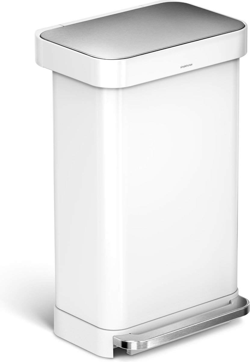 Simplehuman Rectangular Liner Pocket 45 Liter - Wit