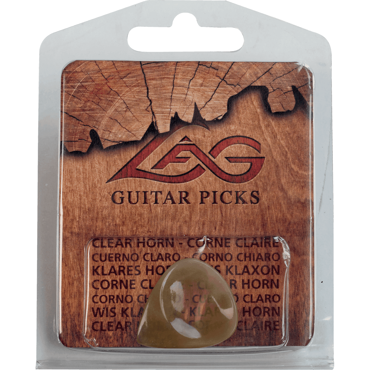 LAG Guitars 1CH Clear Horn plectrum hoorn (per stuk)