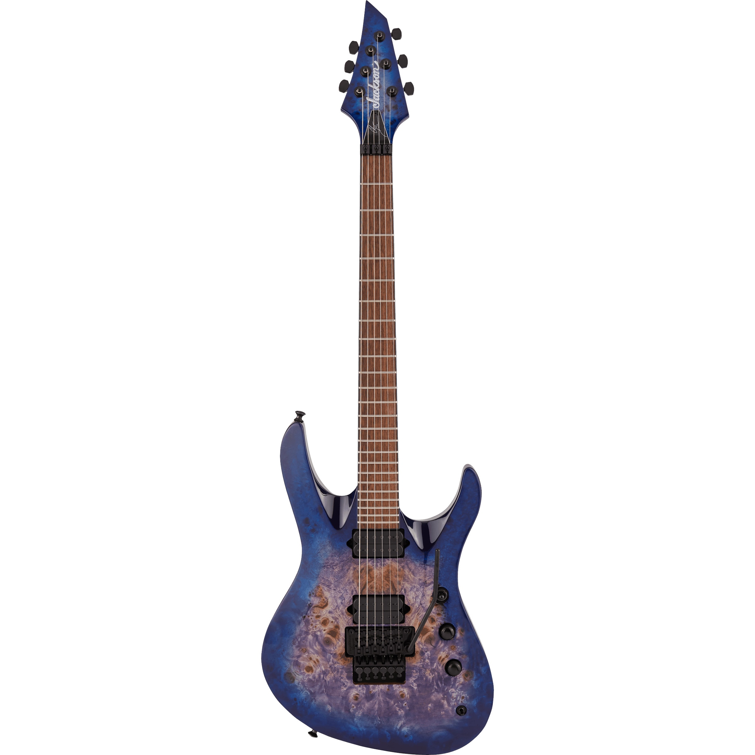 Jackson Pro Series Signature Chris Broderick Soloist 6P Transparent Blue elektrische gitaar