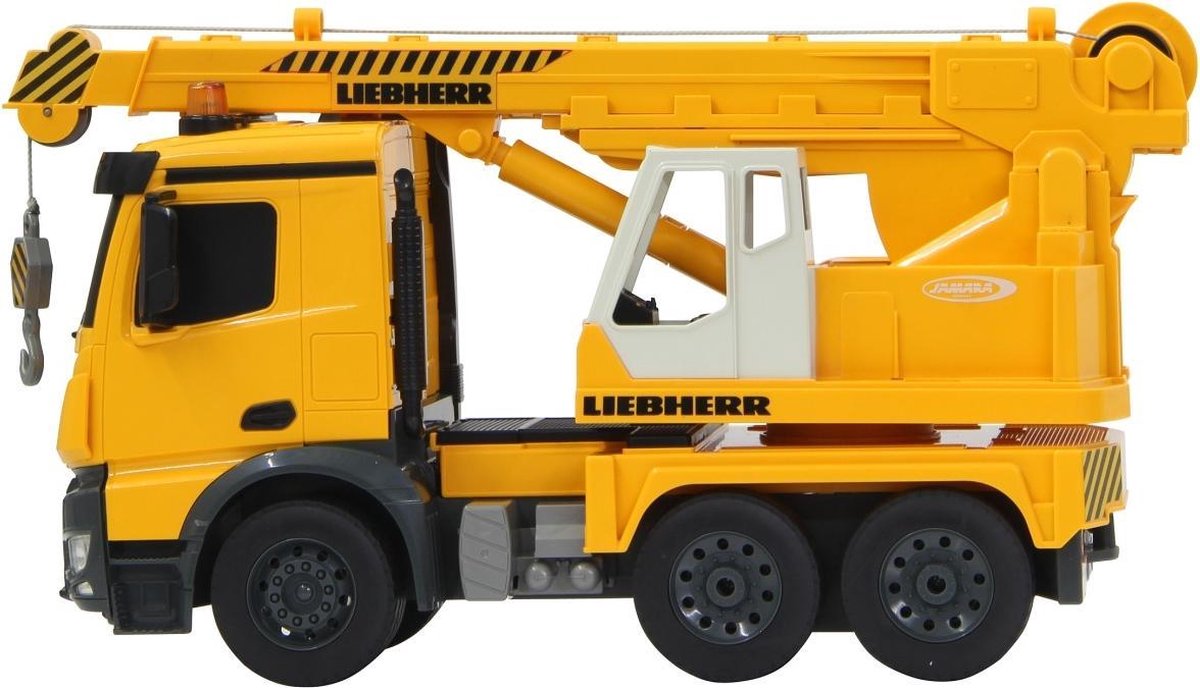 Jamara bouwkraan RC Mercedes Benz Liebherr 2,4 Ghz 1:20 - Geel