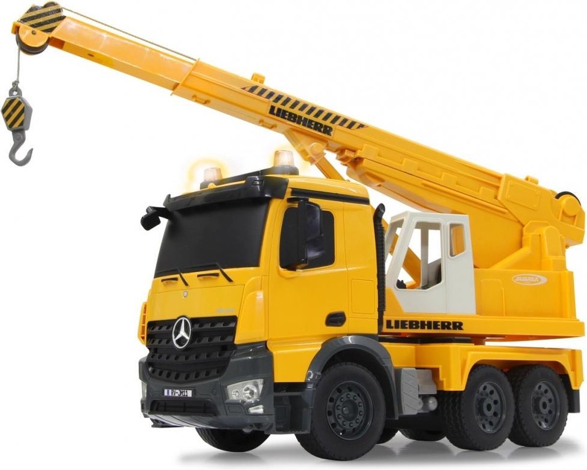 Jamara bouwkraan RC Mercedes Benz Liebherr 2,4 Ghz 1:20 - Geel