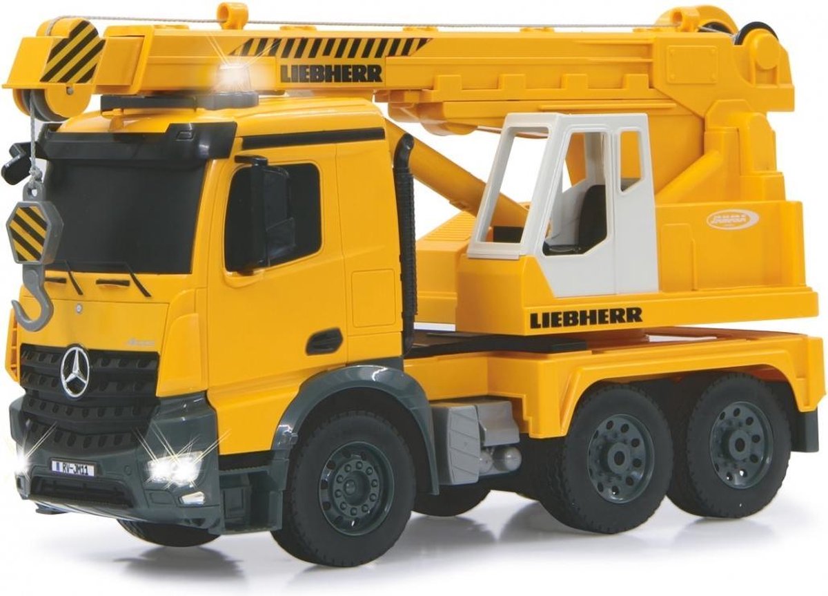 Jamara bouwkraan RC Mercedes Benz Liebherr 2,4 Ghz 1:20 - Geel