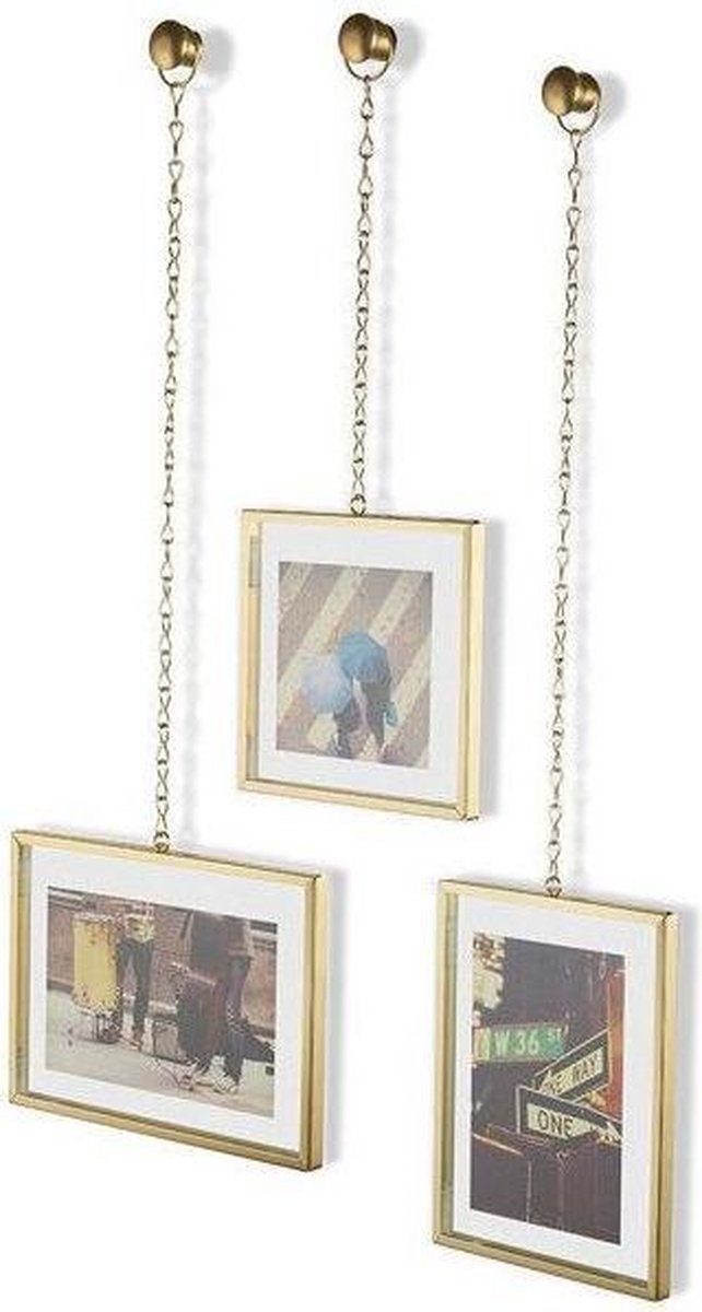 Umbra Ketting Fotolijst - set van 3 - Goud