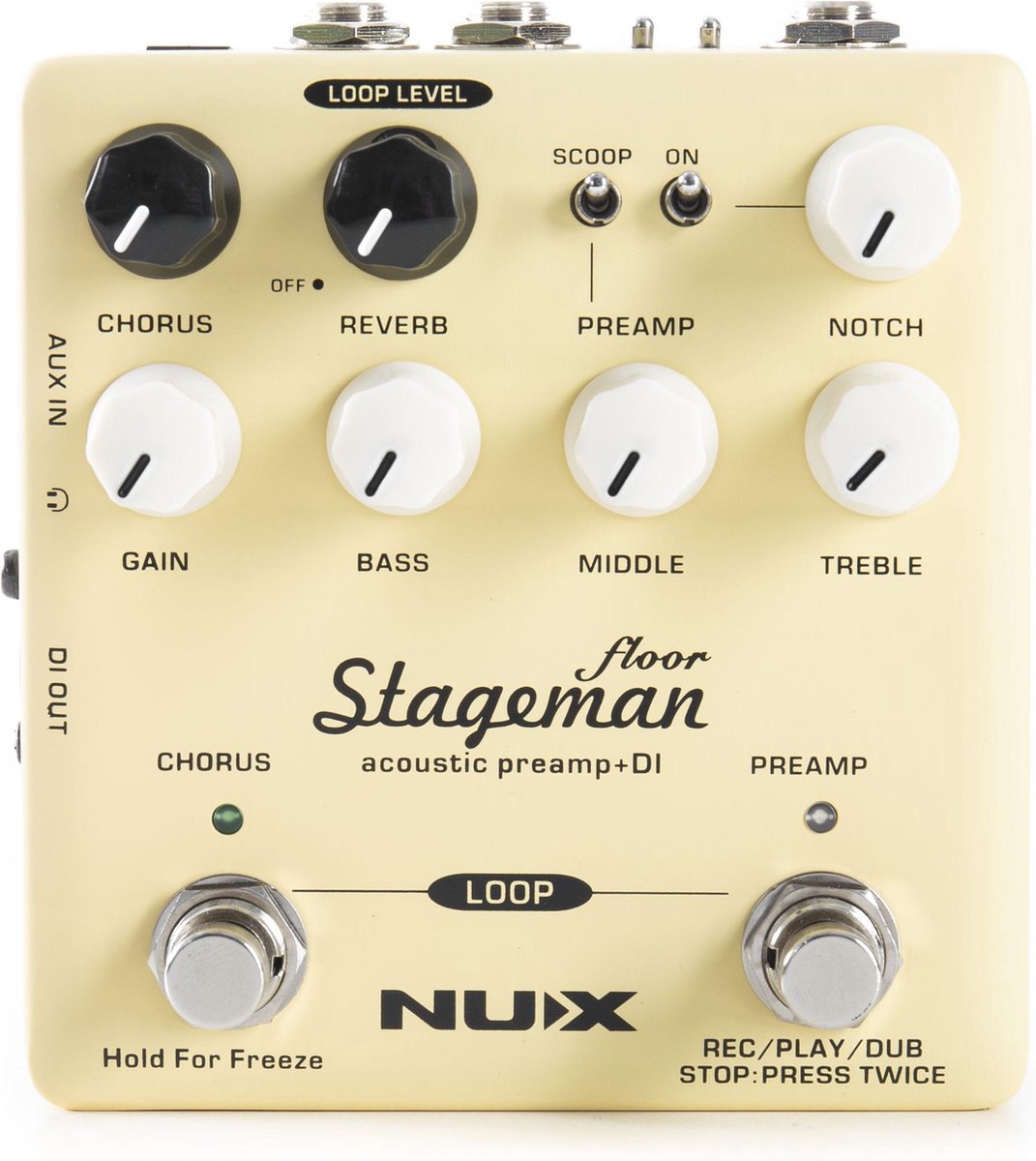 Nux NAP-5 Stageman Floor Acoustic Preamp + DI