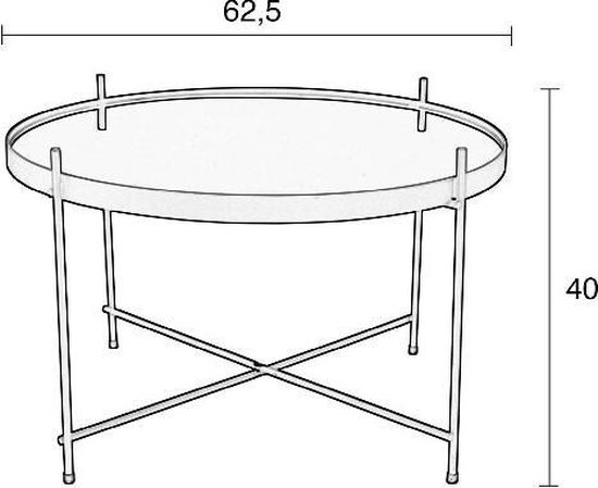 Zuiver Cupid Salontafel Large - Zwart