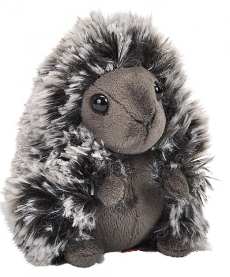 Wild Republic knuffel Stekelvarken junior 11 cm pluche - Grijs