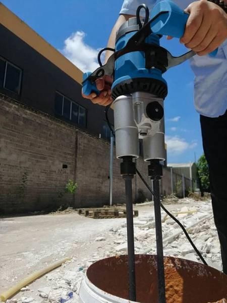 Hyundai 56454 Dubbele beton-/verfmixer - 1800W - 2x120mm