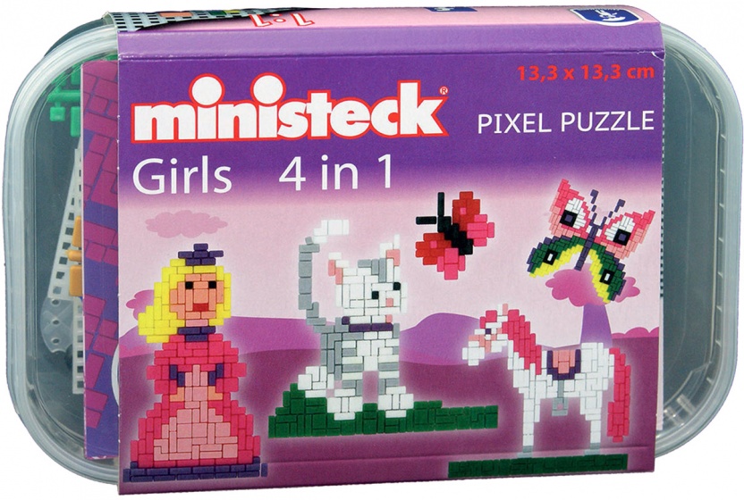 Ministeck girls box 4 in 1 500 delig - Grijs