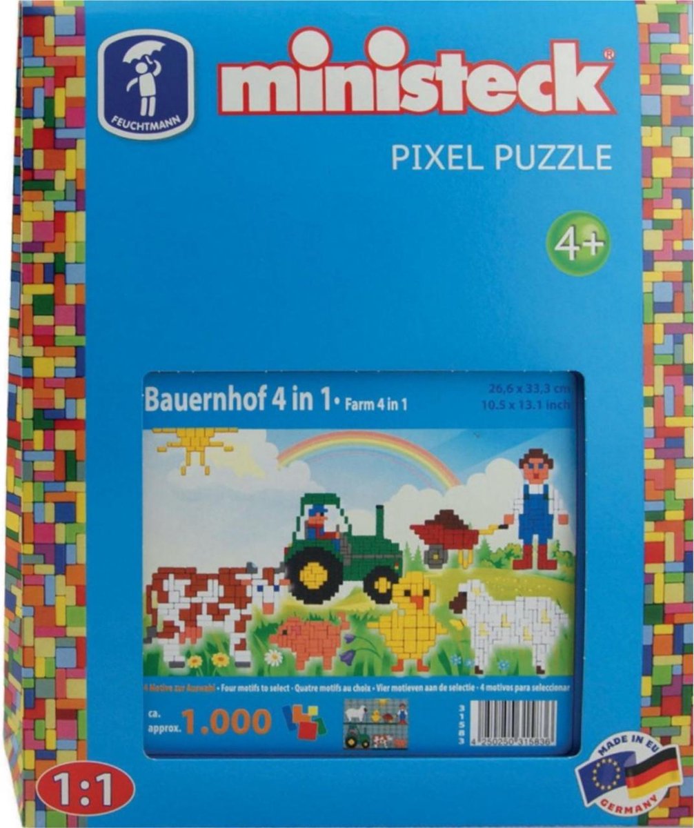 Ministeck boerderij 4 in 1 1000 delig