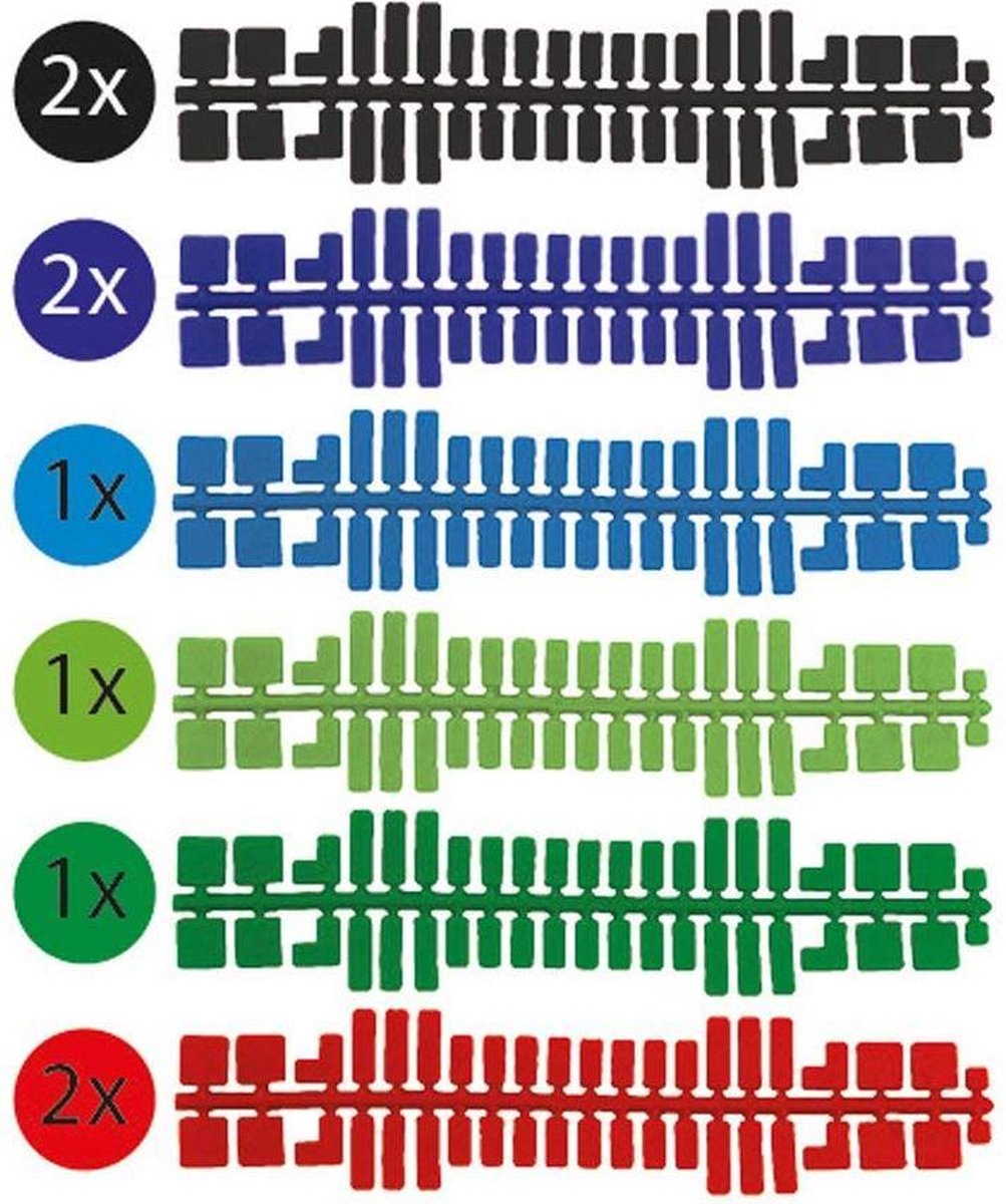 Ministeck uitbreidingsset kleurenstrips 9 delig 31663 - Blauw