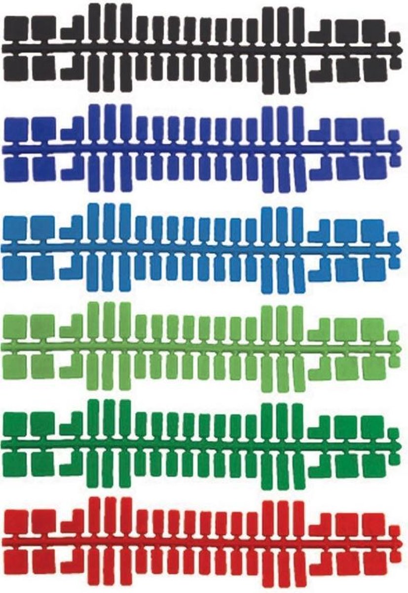 Ministeck uitbreidingsset kleurenstrips 9 delig 31663 - Blauw