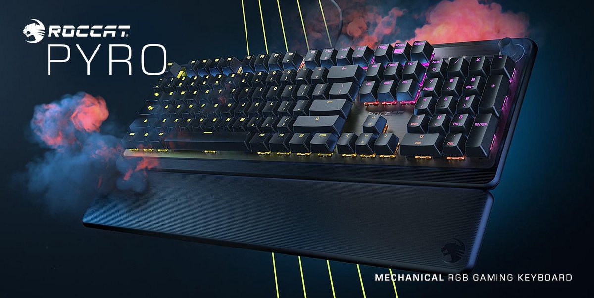 Roccat Pyro Mechanisch RGB Gaming Toetsenbord Qwerty