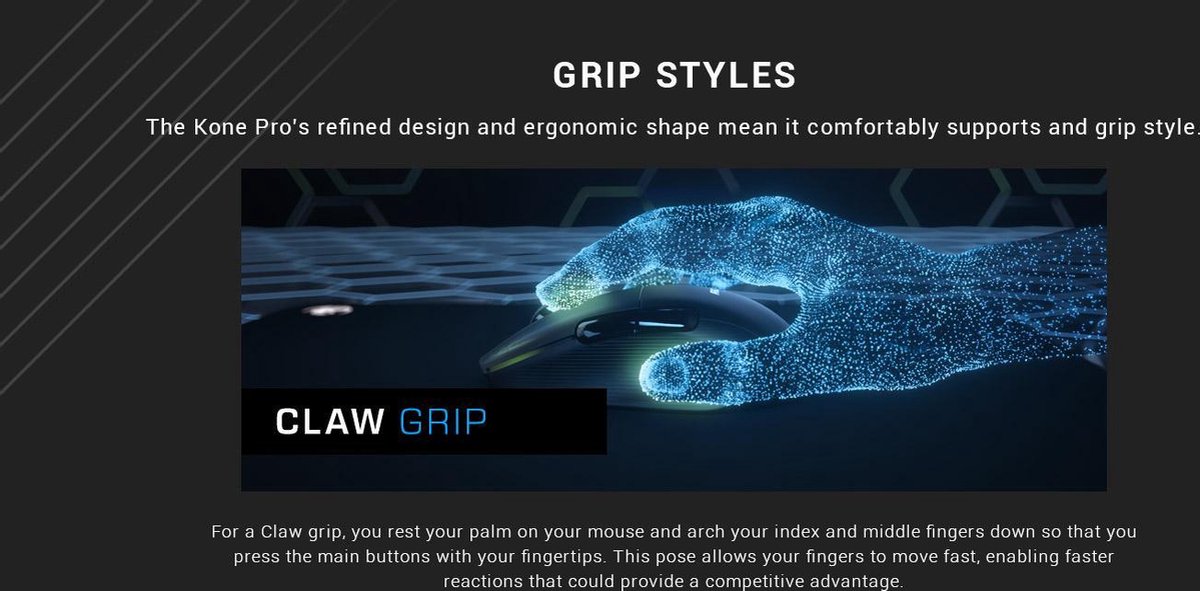 Roccat Kone One Pro Gaming Muis - Zwart