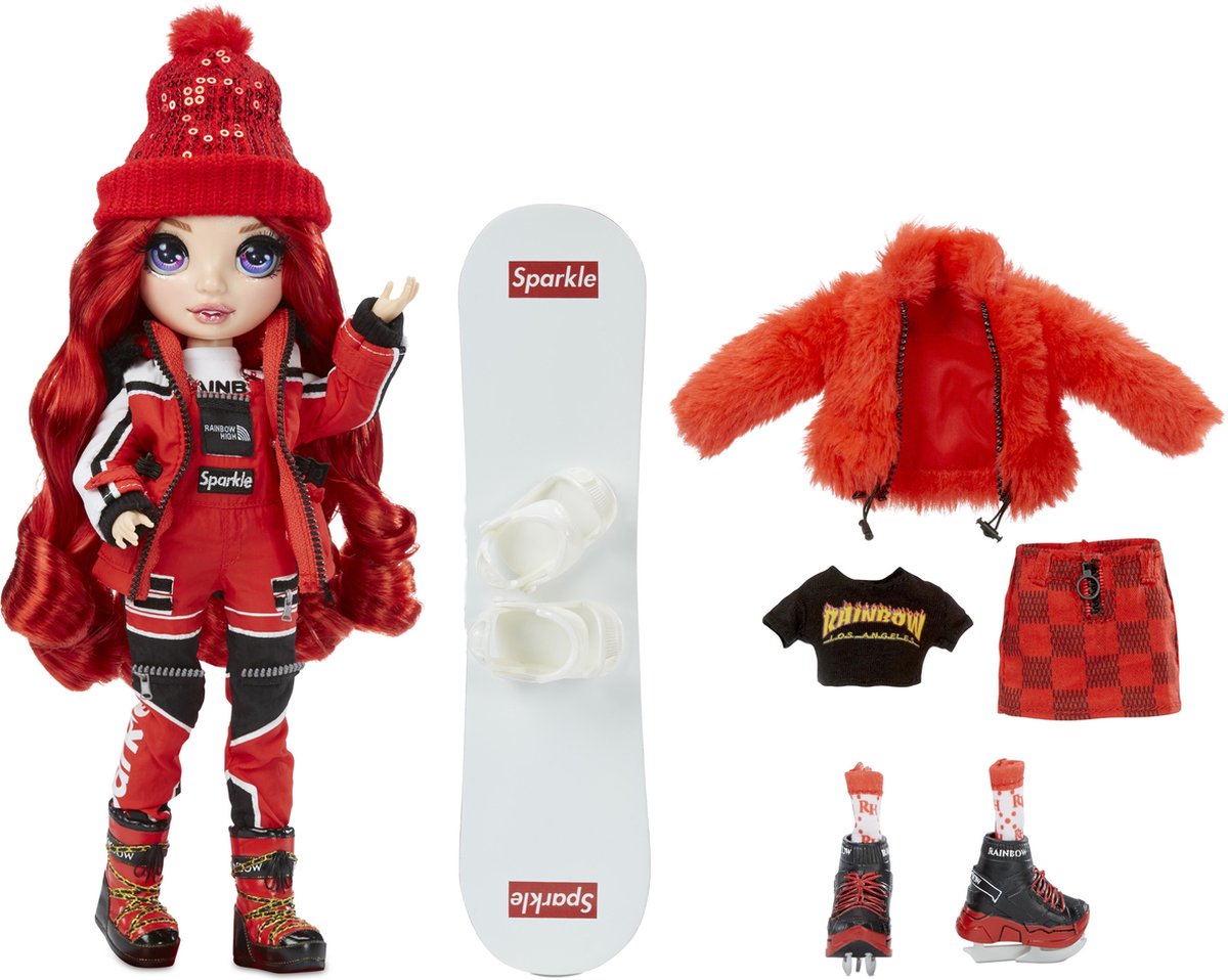 MGA Rainbow High Fashion Winter Break Doll- Ruby Anderson (Red)