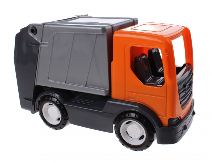 Wader speelgoed Vuilniswagen 26 cm - Oranje