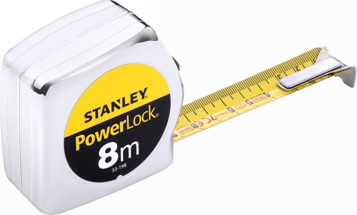 Stanley Rolbandmaat Powerlock 8m - 25mm - 0-33-198