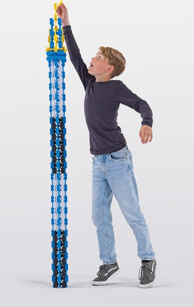 Goliath dominostenen Reaxion Xpand junior blauw/geel 167 delig