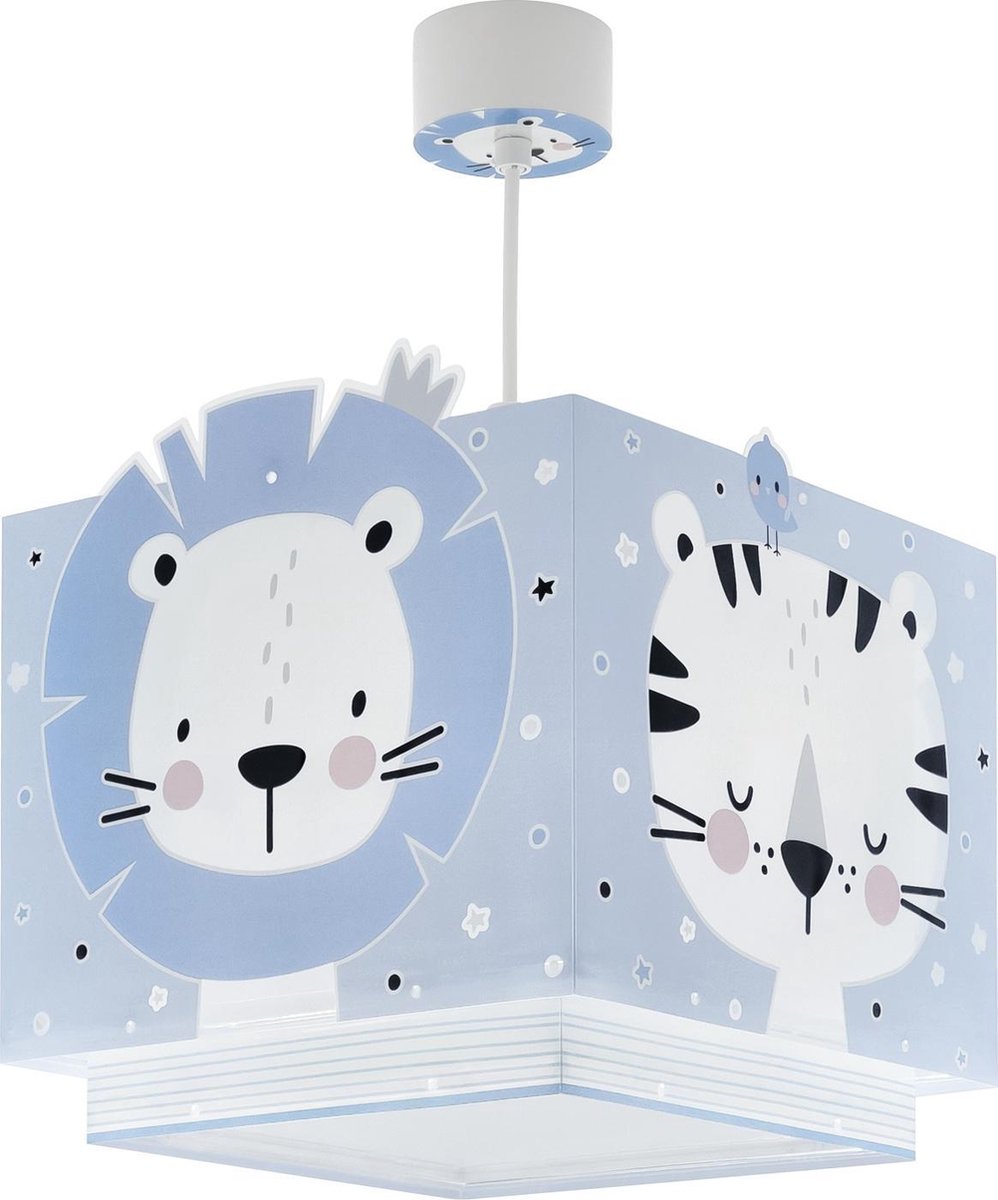 Dalber hanglamp Baby Jungle junior 24 x 43,5 cm E27 blauw/wit - Roze