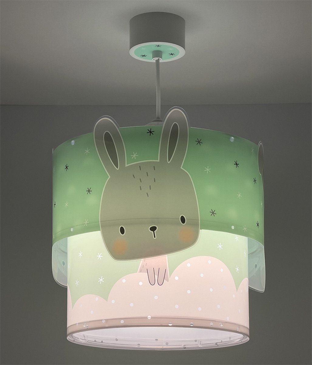 Dalber hanglamp Baby Bunny junior 26 x 40 cm E27/grijs - Groen