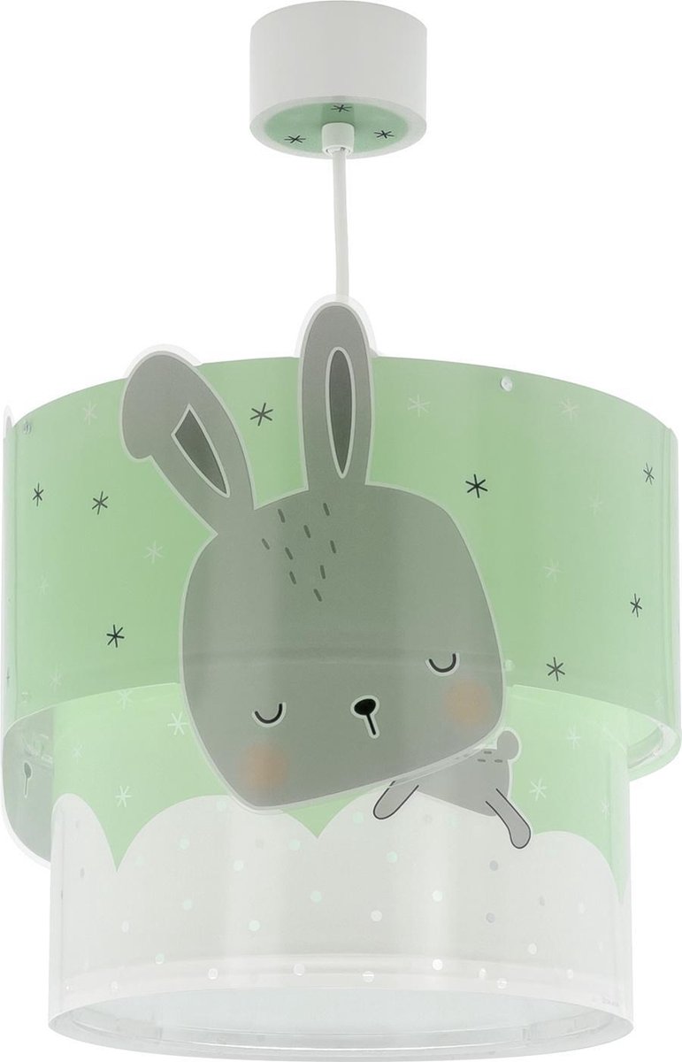 Dalber hanglamp Baby Bunny junior 26 x 40 cm E27/grijs - Groen