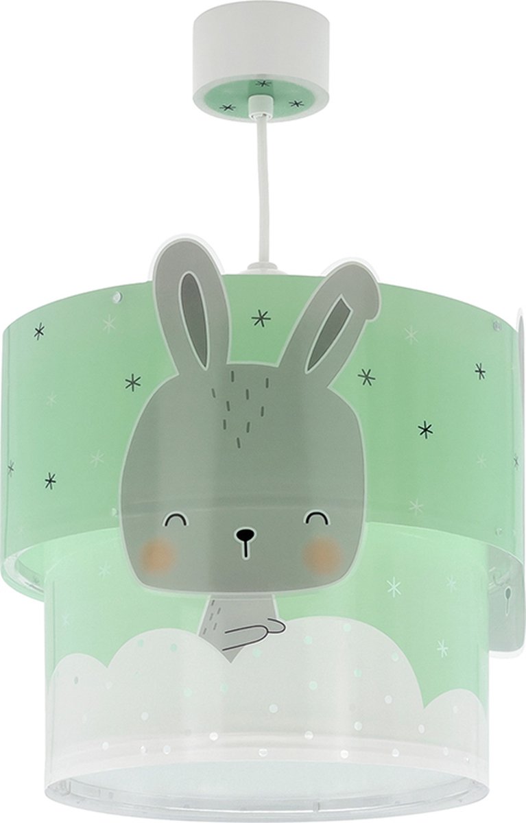 Dalber hanglamp Baby Bunny junior 26 x 40 cm E27/grijs - Groen