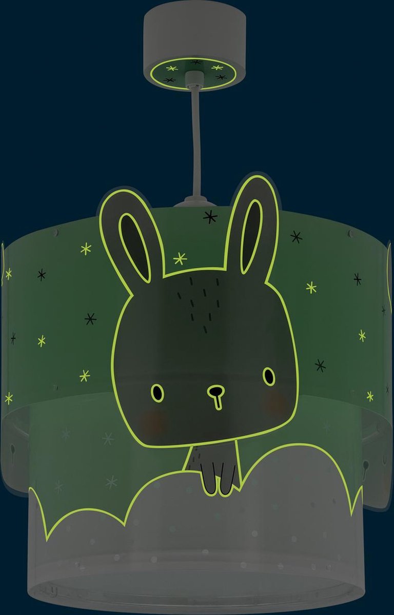 Dalber hanglamp Baby Bunny junior 26 x 40 cm E27/grijs - Groen