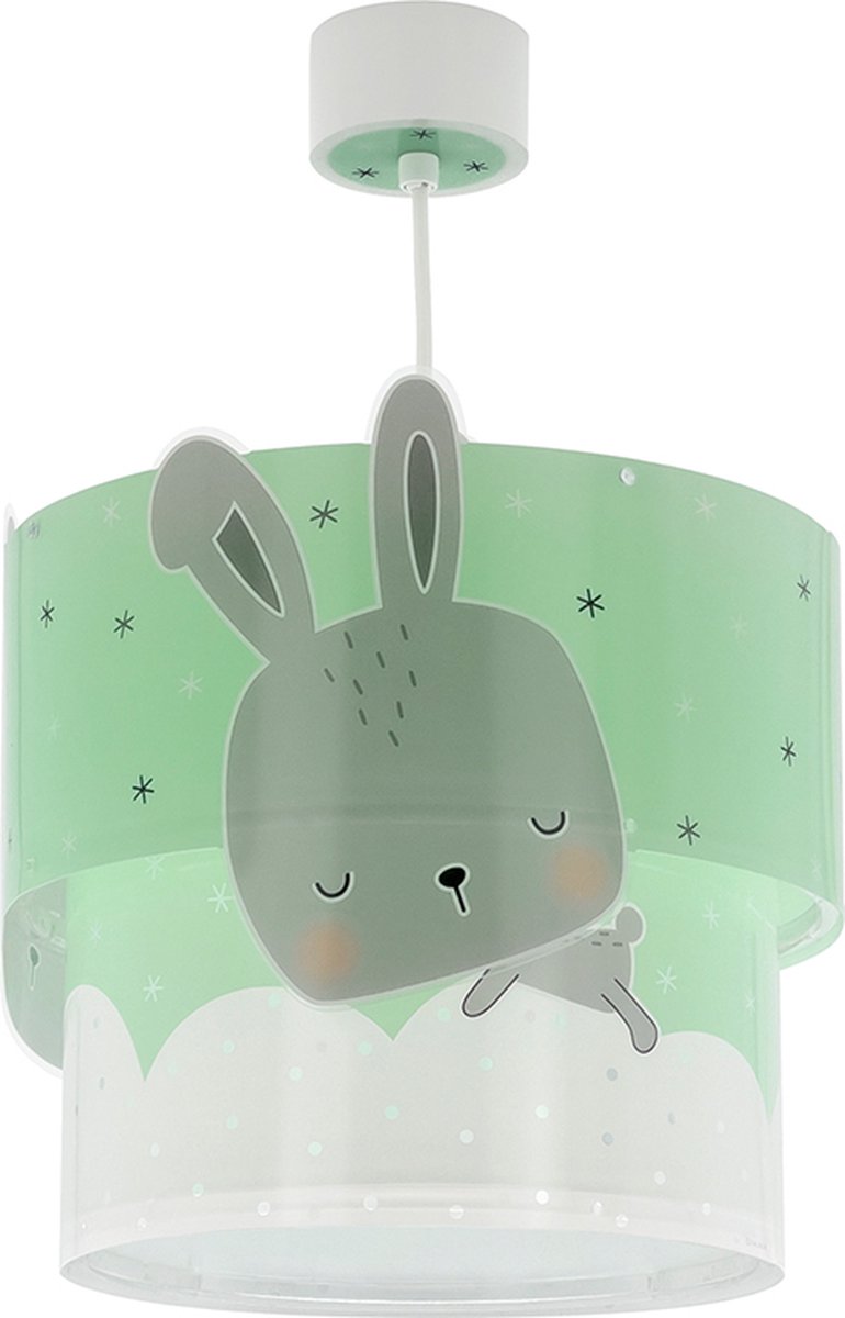 Dalber hanglamp Baby Bunny junior 26 x 40 cm E27/grijs - Groen