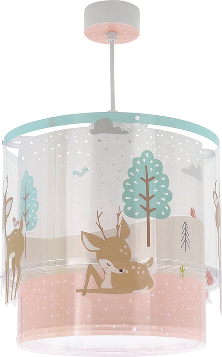 Dalber hanglamp Loving Deer junior 26 x 40 cm E27 wit/groen