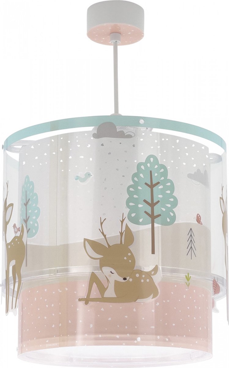 Dalber hanglamp Loving Deer junior 26 x 40 cm E27 wit/groen