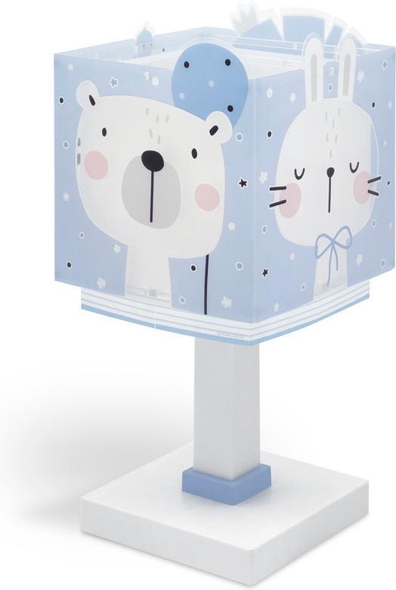 Dalber tafellamp Baby Jungle 13,5 x 30,5 cm E14 blauw/wit
